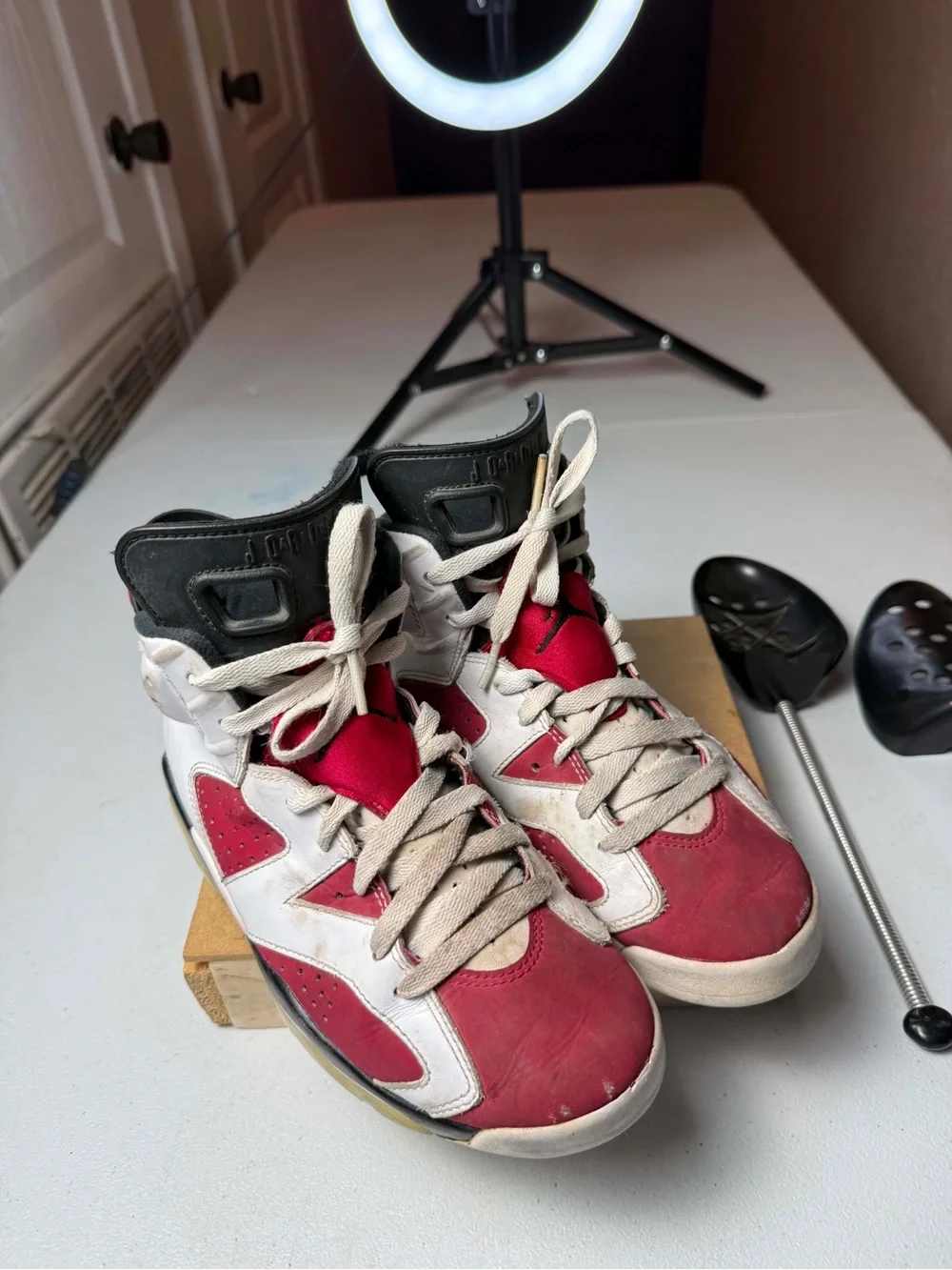 Nike Air Jordan 6 Retro OG Mid Carmine size 5.5 OG VI White NO BOX